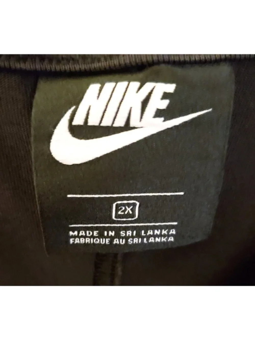 Nike Tank Style Cotton Blend Black Bodysuit Size 2X EUC